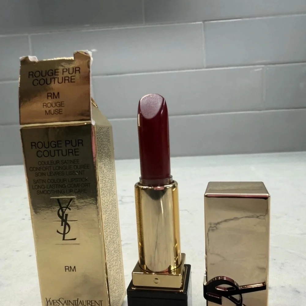 Yves Saint Laurent Rouge Pur Couture Lipstick in Deep Red (RM Rouge Muse)